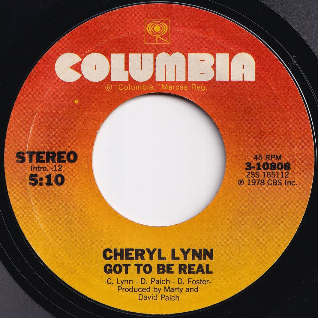 Cheryl Lynn - Got To Be Real / Come In From The Rain (7 inch Record / Used)