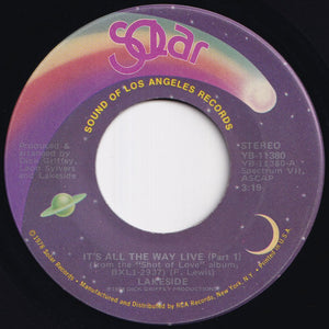 Lakeside - It's All The Way Live (Part 1) / (Part 2) (7 inch Record / Used)