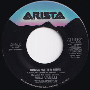 Milli Vanilli - Blame It On The Rain / Dance With A Devil (7 inch Record / Used)