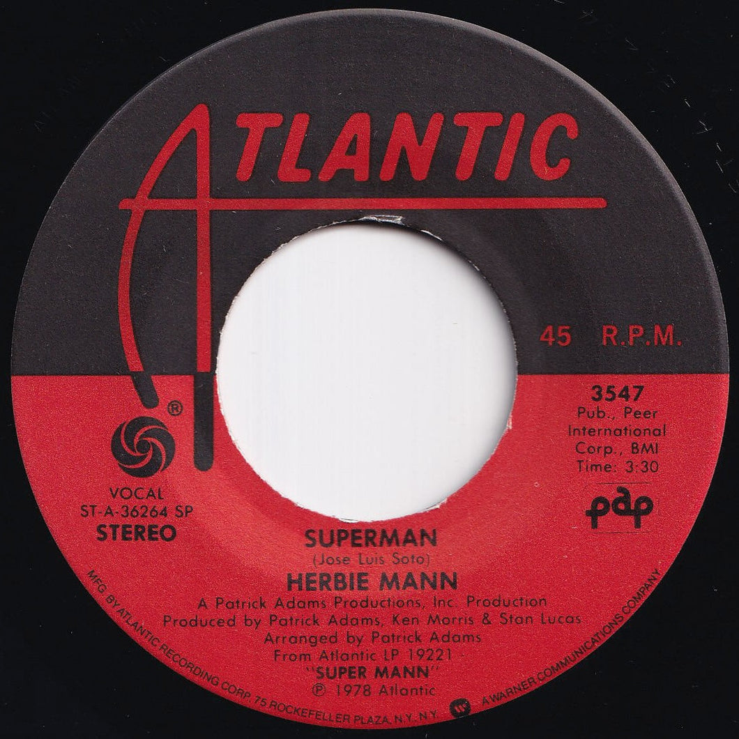 Herbie Mann - Superman / Etagui (7 inch Record / Used)