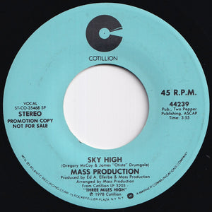 Mass Production - Sky High (Stereo) / (Mono) (7 inch Record / Used)