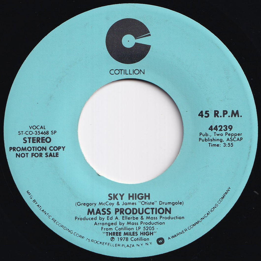 Mass Production - Sky High (Stereo) / (Mono) (7 inch Record / Used)