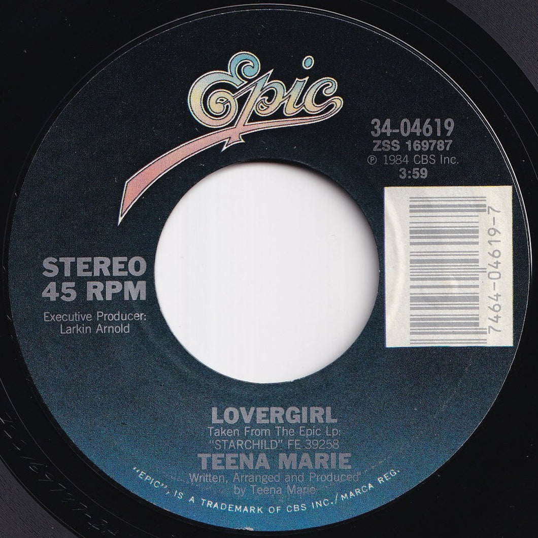 Teena Marie - Lovergirl / (Instrumental) (7 inch Record / Used)