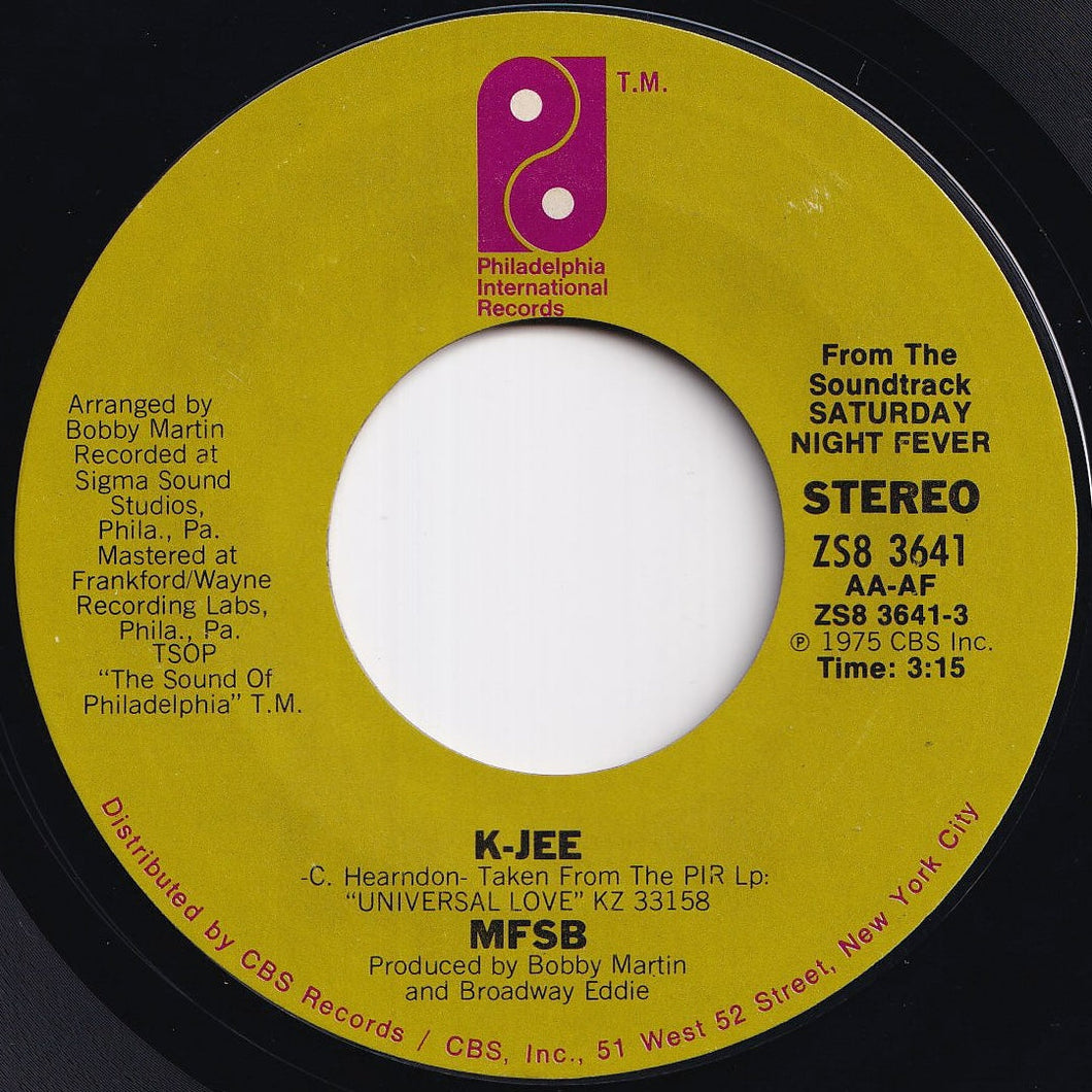 MFSB - K-Jee / My Mood (7 inch Record / Used)