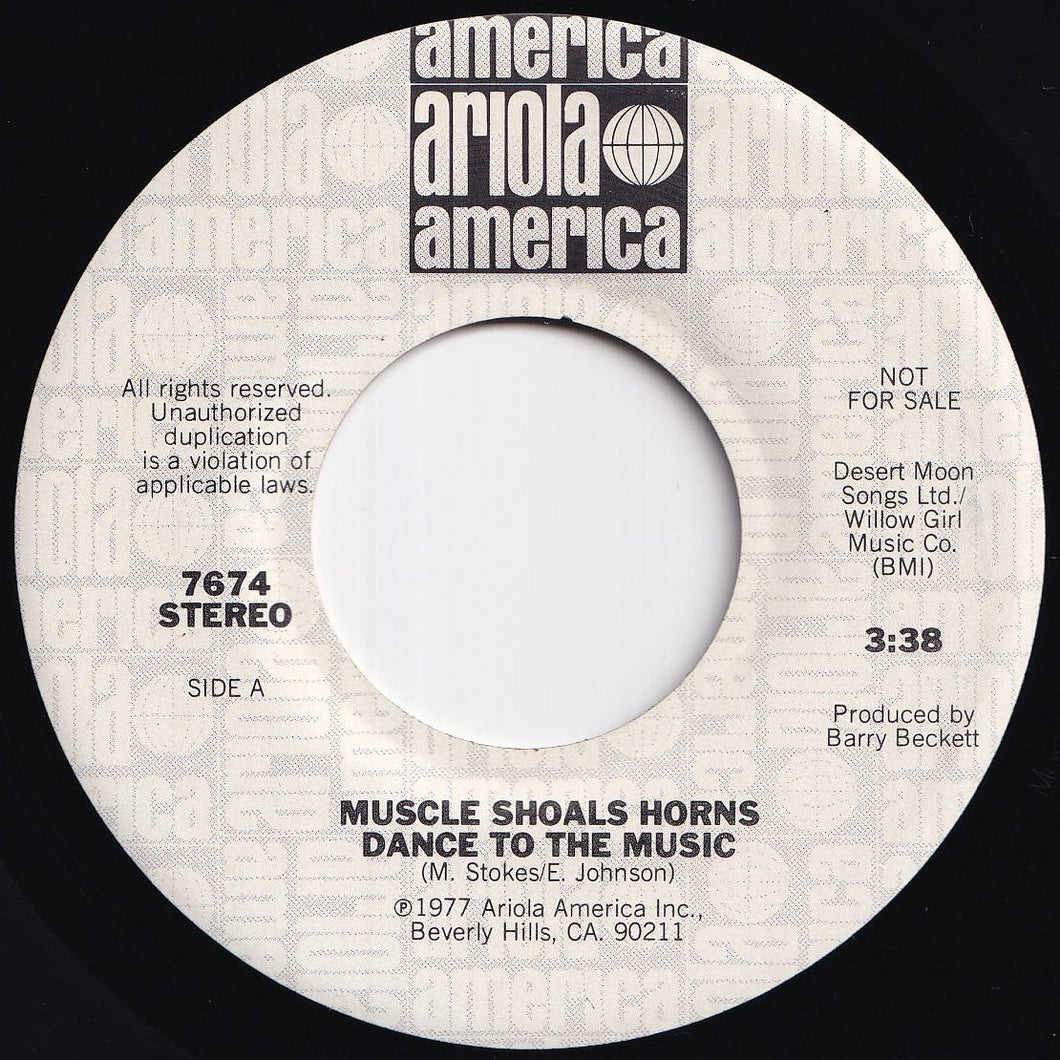 Muscle Shoals Horns - Dance To The Music / Dance To The Music (7 inch Record / Used)