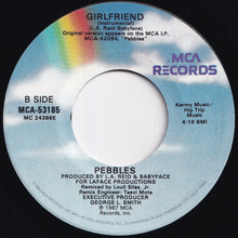 画像をギャラリービューアに読み込む, Pebbles - Girlfriend / (Instrumental) (7 inch Record / Used)
