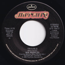 画像をギャラリービューアに読み込む, Nia Peeples - Trouble / (Instrumental) (7 inch Record / Used)
