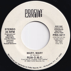 Run-D.M.C. - Mary, Mary / Mary, Mary (7 inch Record / Used)