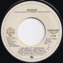 画像をギャラリービューアに読み込む, Roger - I Heard It Through The Grapevine (Part 1) / (Part 2) (7 inch Record / Used)
