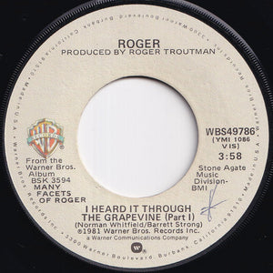Roger - I Heard It Through The Grapevine (Part 1) / (Part 2) (7 inch Record / Used)