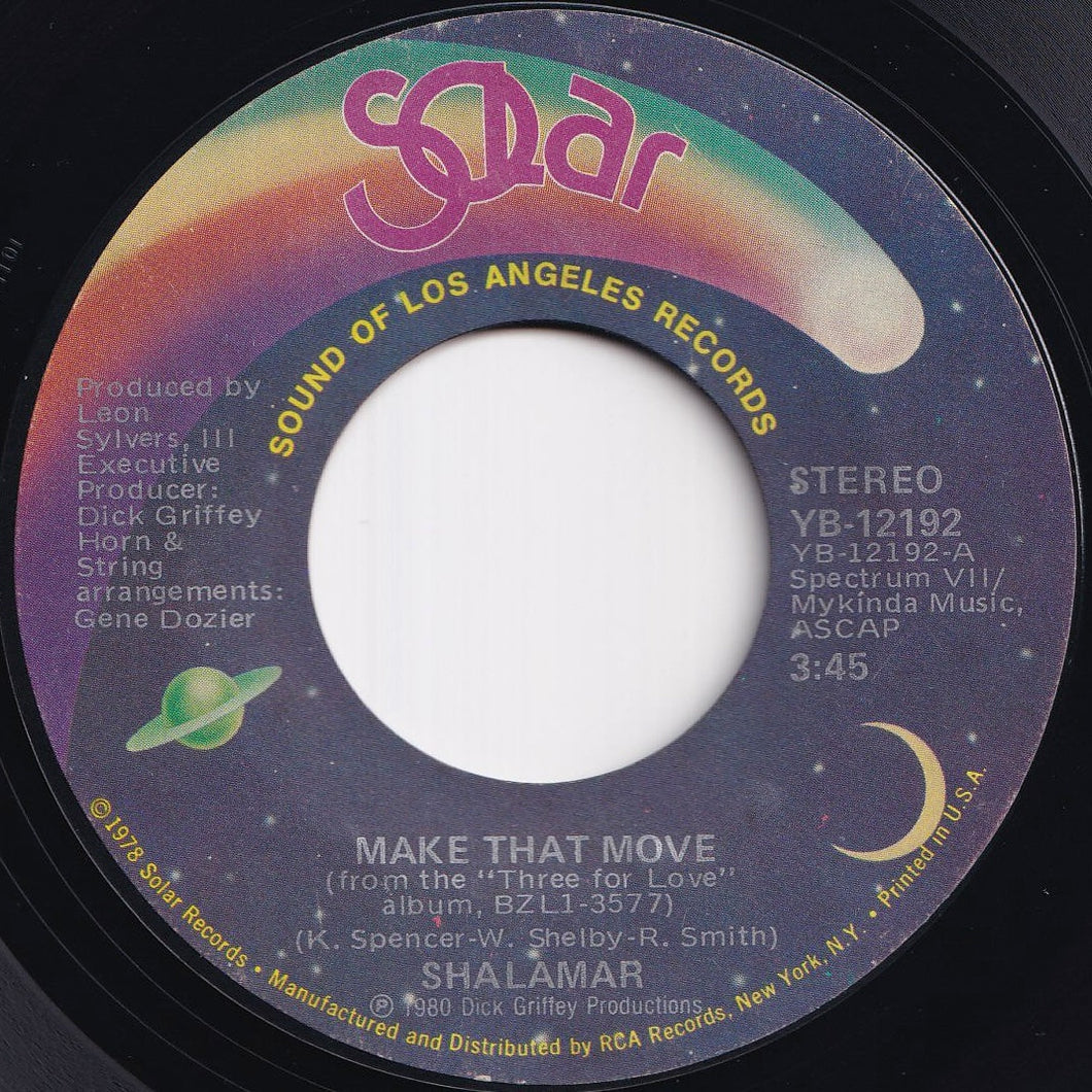 Shalamar - Make That Move / Pop Along Kid (7 inch Record / Used)