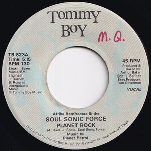 Afrika Bambaataa & Soulsonic Force - Planet Rock (Vocal) / (Instrumental) (7 inch Record / Used)