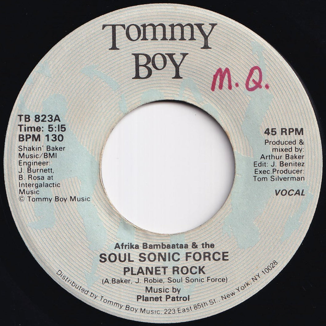 Afrika Bambaataa & Soulsonic Force - Planet Rock (Vocal) / (Instrumental) (7 inch Record / Used)