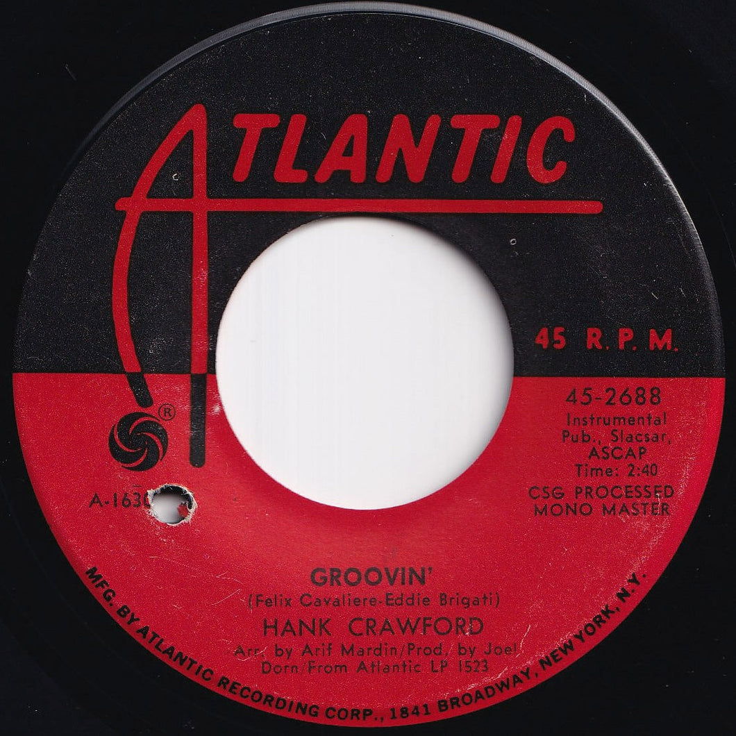 Hank Crawford - Groovin' / Ain't No Way (7 inch Record / Used)