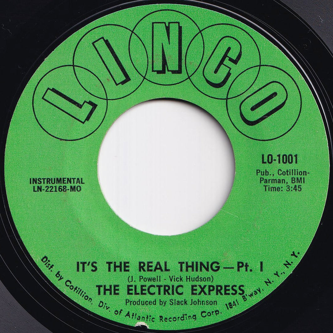 Electric Express - It's The Real Thing Pt. I (Instrumental) / Pt. II (Vocal) (7 inch Record / Used)