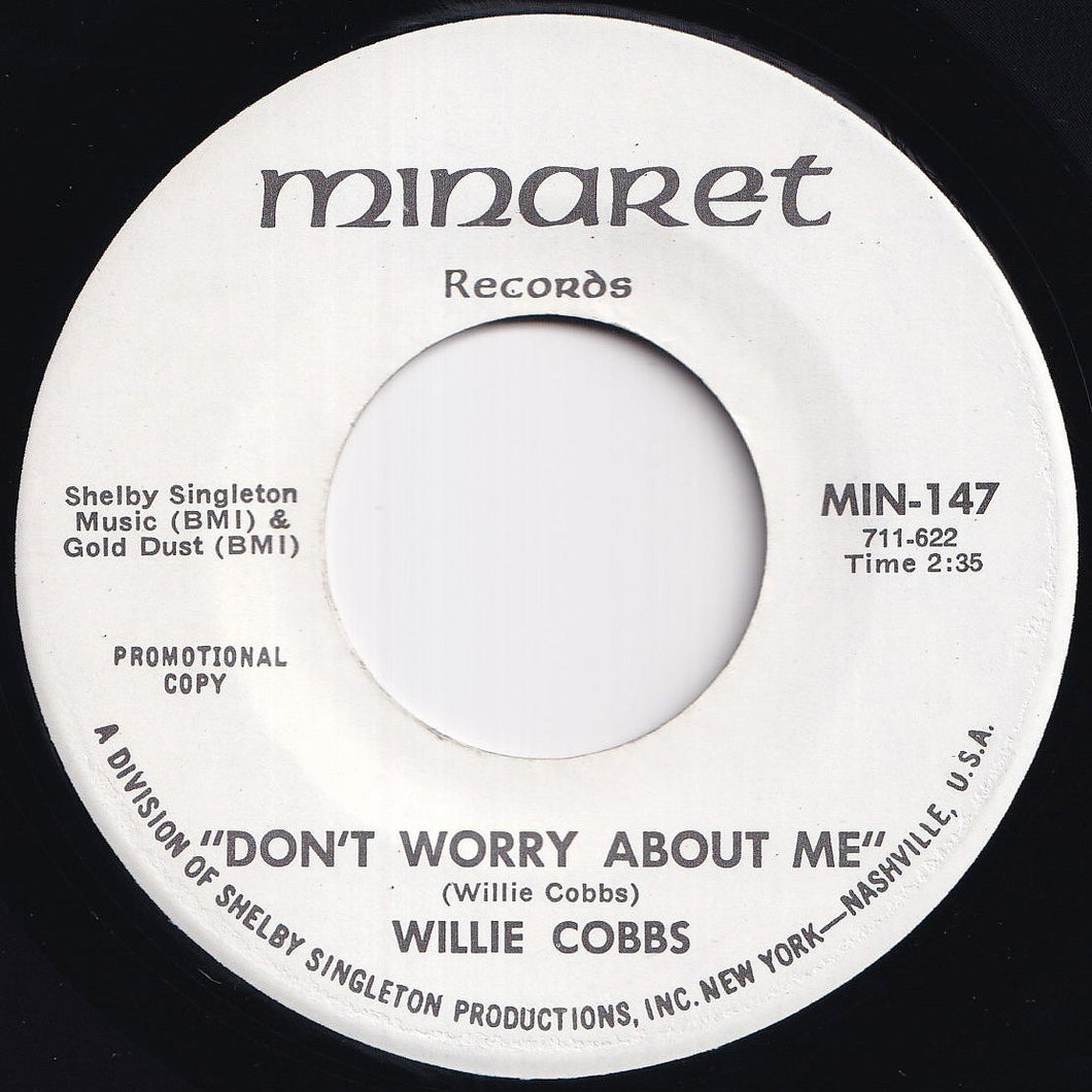 Willie Cobbs - Don't Worry About Me / Don't Worry About Me (7 inch Record / Used)