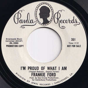 Frankie Ford - Peace Of Mind / I'm Proud Of What I Am (7 inch Record / Used)