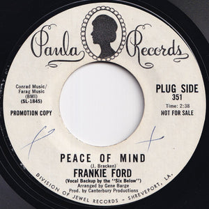Frankie Ford - Peace Of Mind / I'm Proud Of What I Am (7 inch Record / Used)