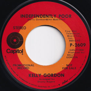 Kelly Gordon - Some Old Funky Blues Thang / Independently Poor (7 inch Record / Used)