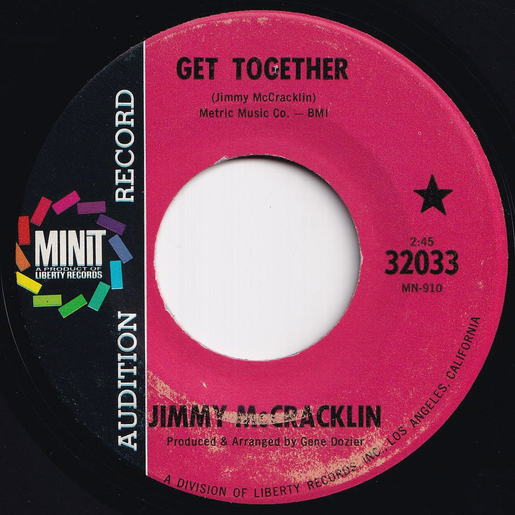 Jimmy McCracklin - Get Together / How You Like Your Love (7 inch Record / Used)