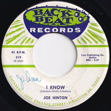 画像をギャラリービューアに読み込む, Joe Hinton - I Know / Ladder Of Prayer (7 inch Record / Used)
