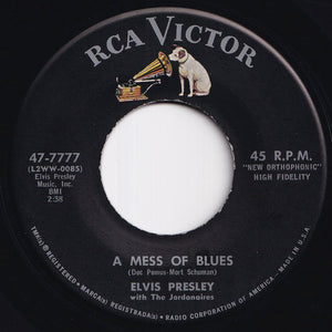 Elvis Presley - It's Now Or Never / A Mess Of Blues (7 inch Record / Used)