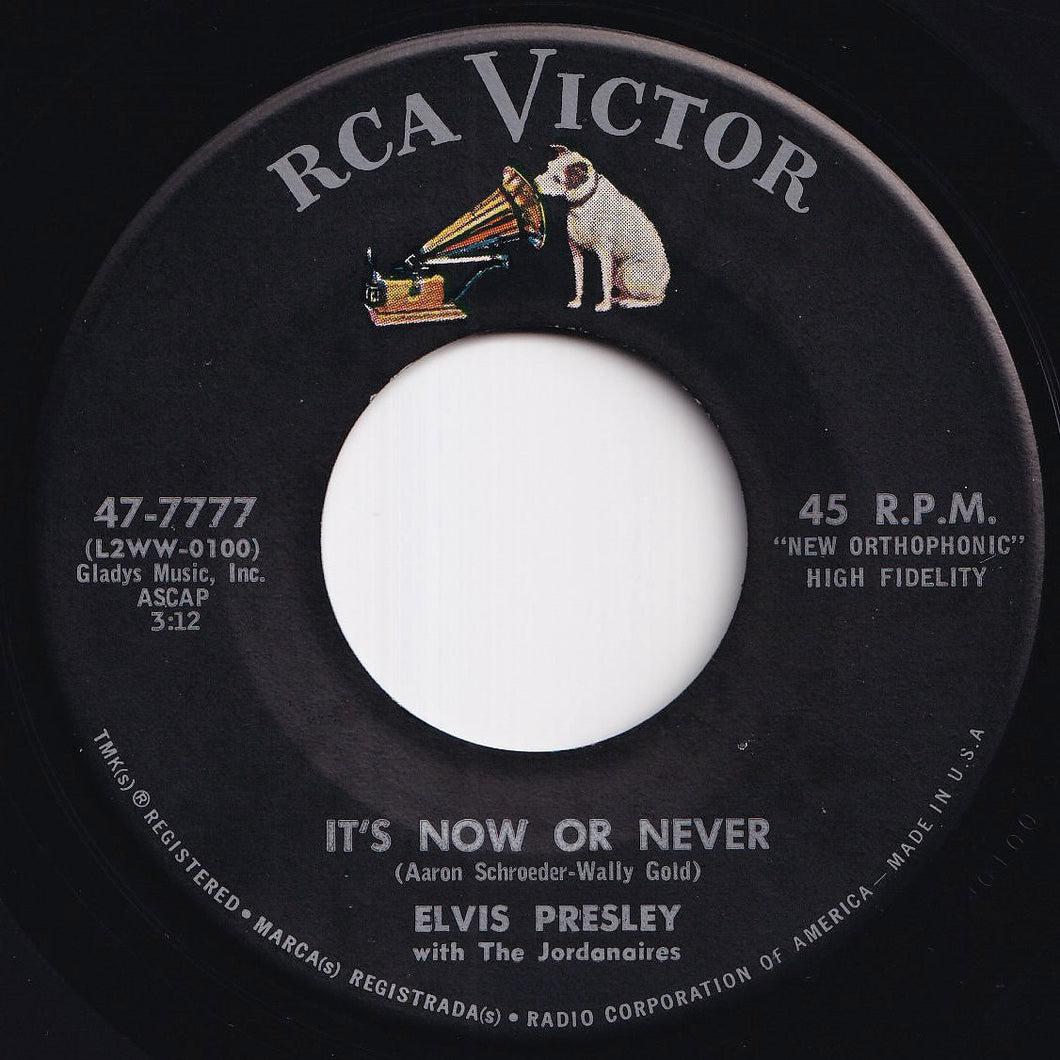 Elvis Presley - It's Now Or Never / A Mess Of Blues (7 inch Record / Used)
