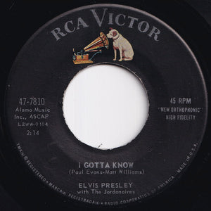 Elvis Presley - Are You Lonesome To-Night? / I Gotta Know (7 inch Record / Used)