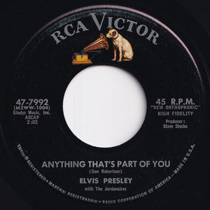 Elvis Presley - Good Luck Charm / Anything That's Part Of You (7 inch Record / Used)