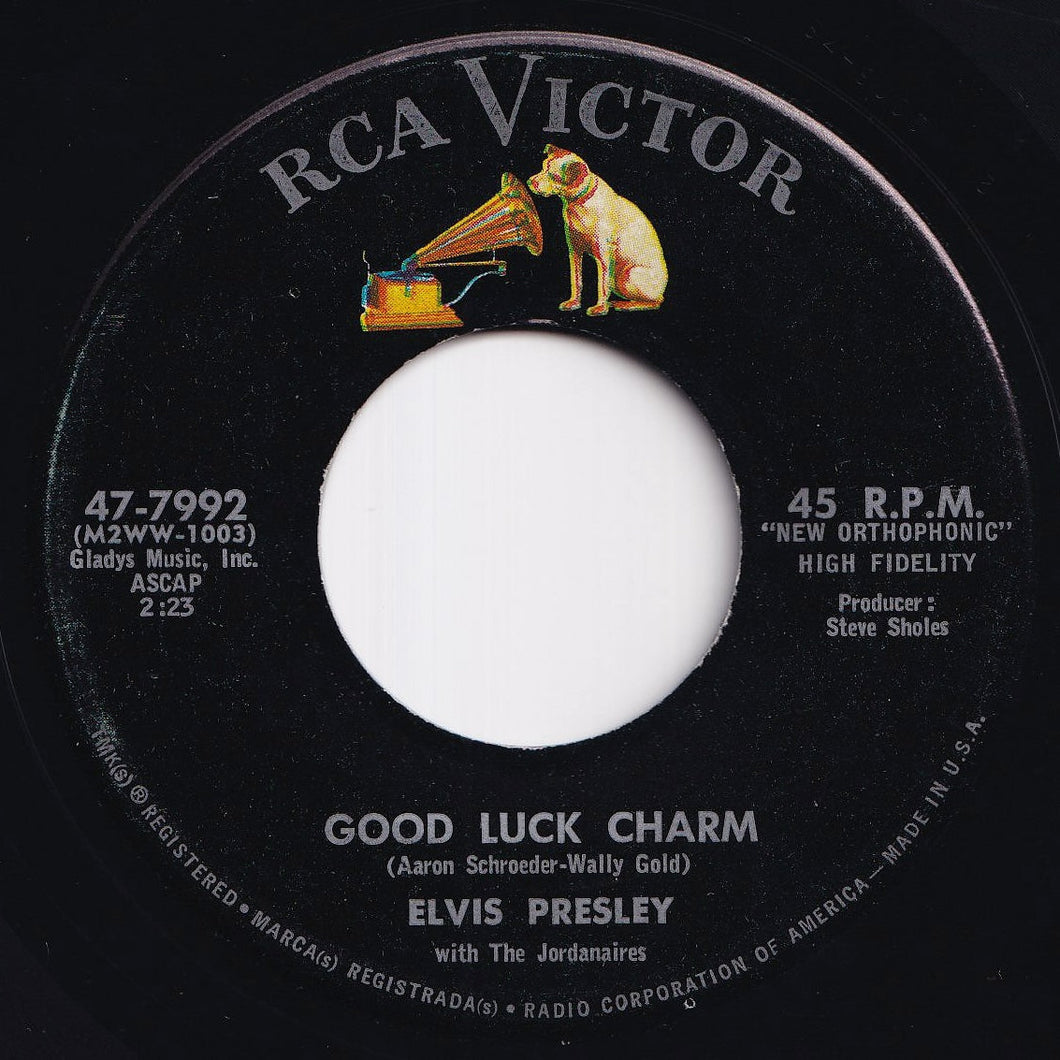 Elvis Presley - Good Luck Charm / Anything That's Part Of You (7 inch Record / Used)