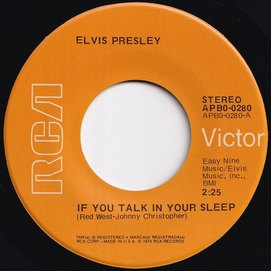 Elvis Presley - If You Talk In Your Sleep / Help Me (7 inch Record / Used)