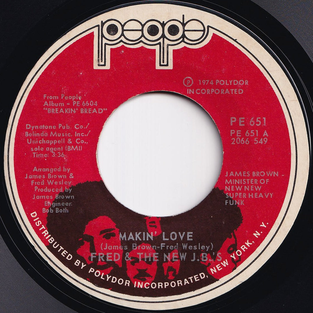 Fred & The New J.B.'s - Makin' Love / Rice 'N' Ribs (7 inch Record / Used)