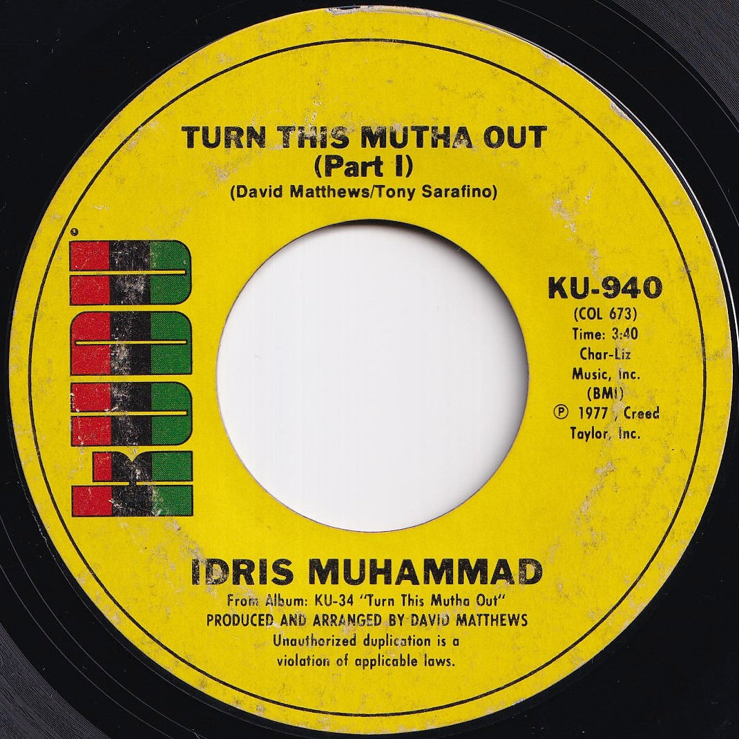 画像をギャラリービューアに読み込む, Idris Muhammad - Turn This Mutha Out (Part 1) / (Part 2) (7 inch Record / Used)