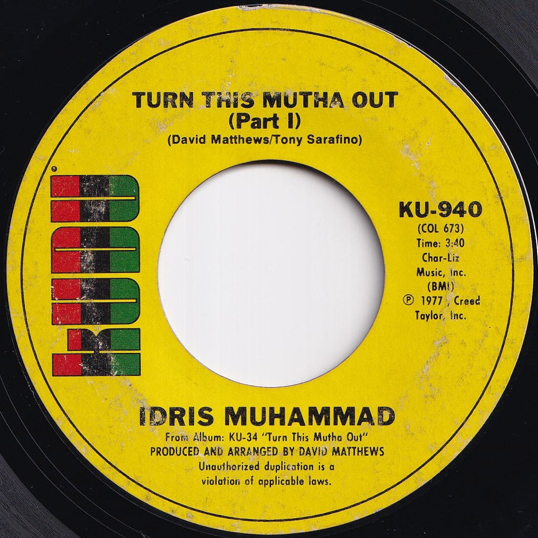 Idris Muhammad - Turn This Mutha Out (Part 1) / (Part 2) (7 inch Record / Used)