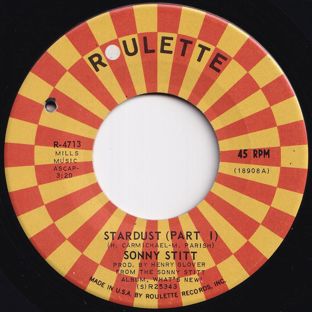 Sonny Stitt - Stardust (Part 1) / (Part 2) (7 inch Record / Used)
