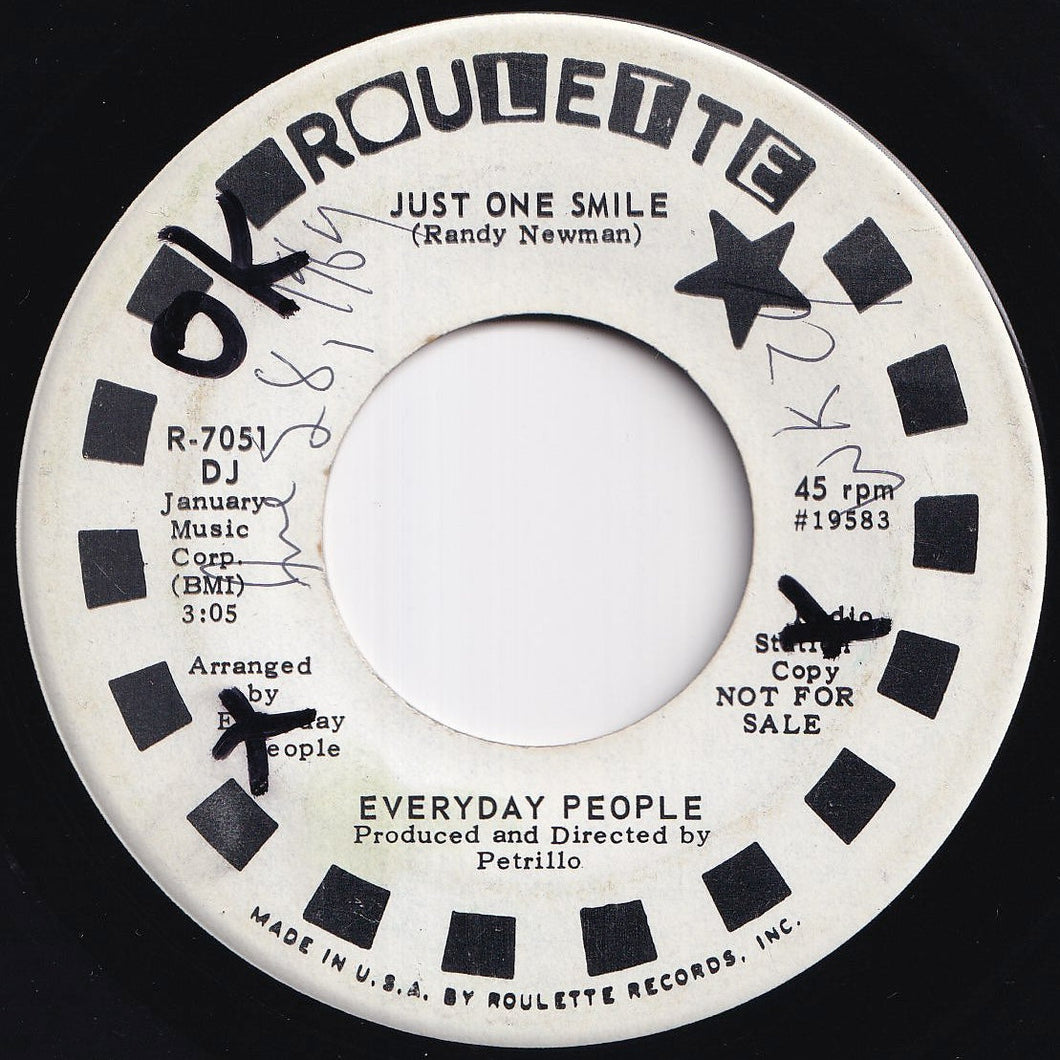 Everyday People - Just One Smile / Over Loving You (7 inch Record / Used)