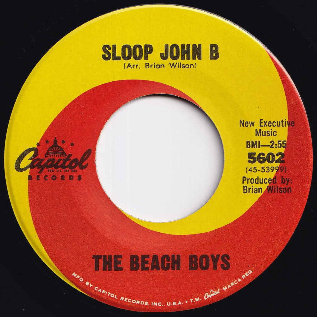 Beach Boys - Sloop John B / You're So Good to Me (7 inch Record / Used)