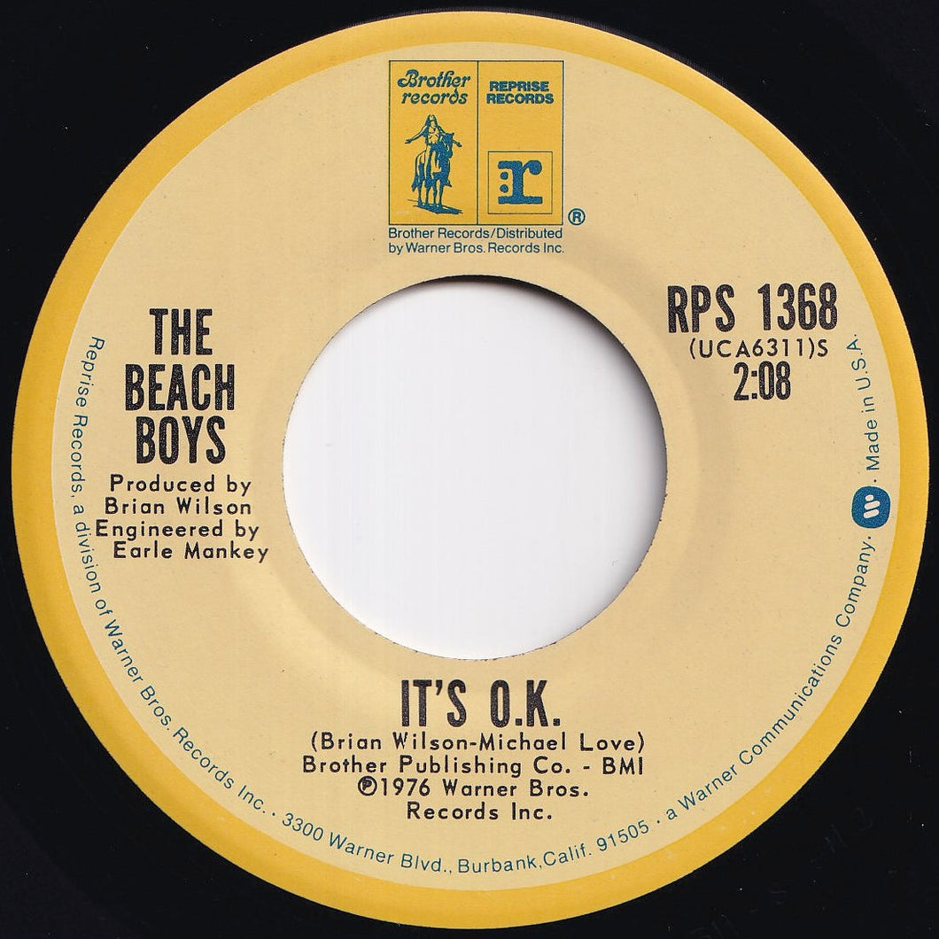 Beach Boys - It's O.K. / Had To Phone Ya (7 inch Record / Used)