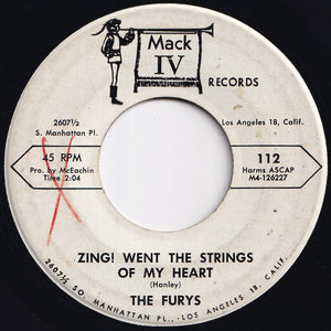 Furys - Zing! Went The Strings Of My Heart / Never More (7 inch Record / Used)