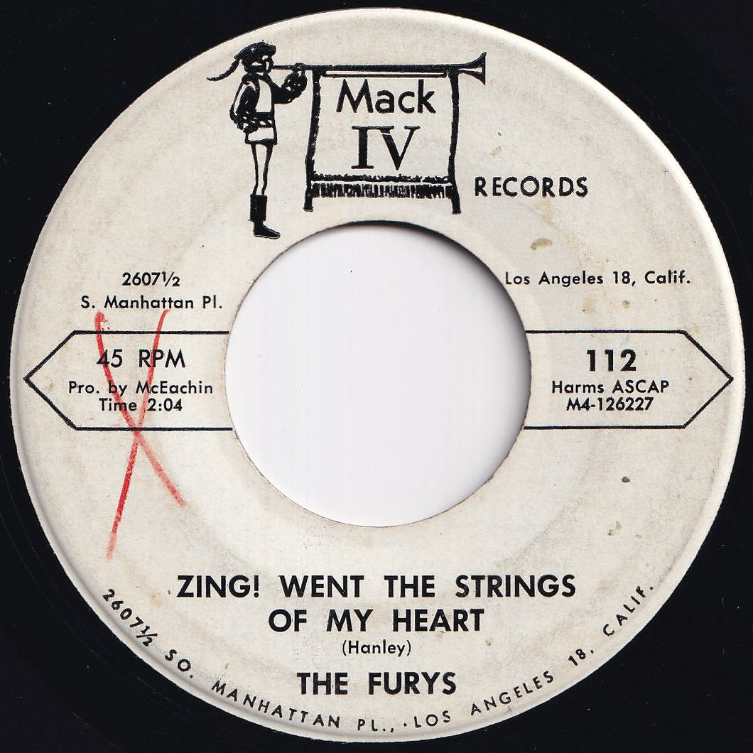 Furys - Zing! Went The Strings Of My Heart / Never More (7 inch Record / Used)