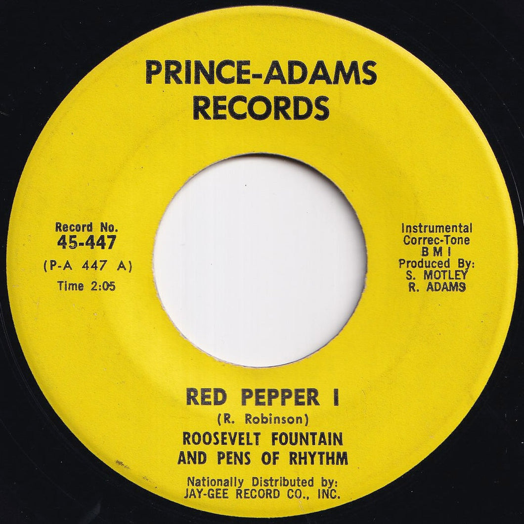 Roosevelt Fountain And Pens Of Rhythm - Red Pepper (Part 1) / (Part 2) (7 inch Record / Used)