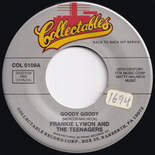Load image into Gallery viewer, Frankie Lymon And The Teenagers - Goody Goody / Creation Of Love (7 inch Record / Used)
