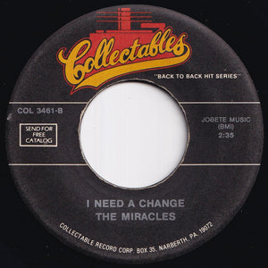 Miracles - All I Want (Is You) / I Need A Change (7 inch Record / Used)