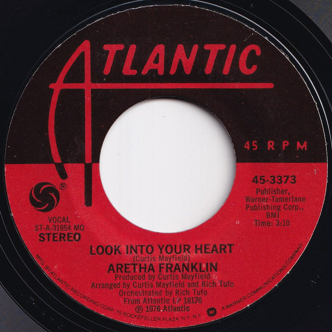 Aretha Franklin - Look Into Your Heart / Rock With Me (7 inch Record / Used)