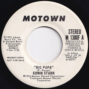 Edwin Starr - Big Papa (Stereo) / (Mono) (7 inch Record / Used)