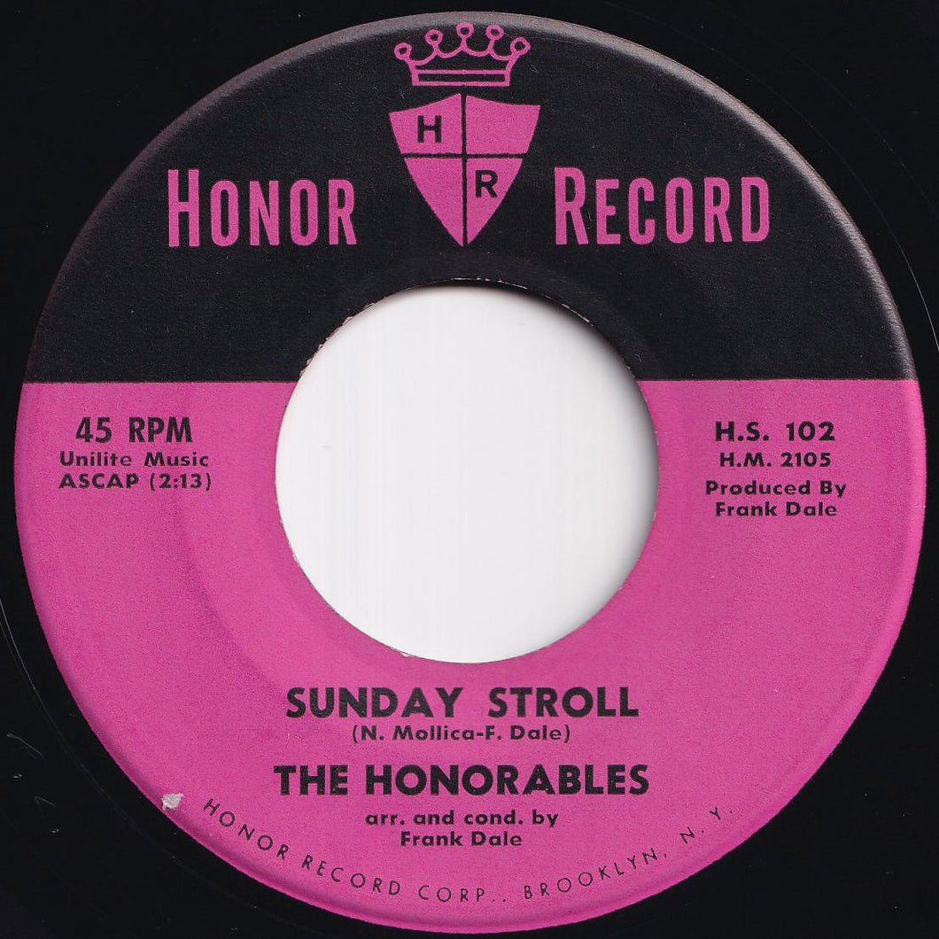 Honorables - Sunday Stroll / The Music Goes 'Round And Round Twist (7 inch Record / Used)