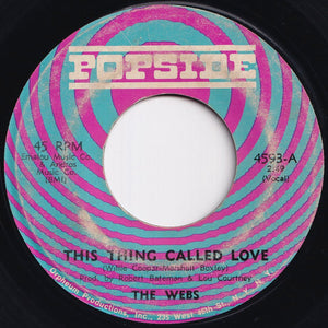Webs - This Thing Called Love / Tomorrow (7 inch Record / Used)