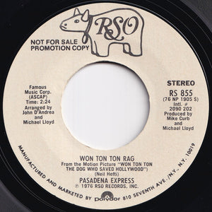 Pasadena Express - Won Ton Ton Rag (Stereo) / (Mono) (7 inch Record / Used)