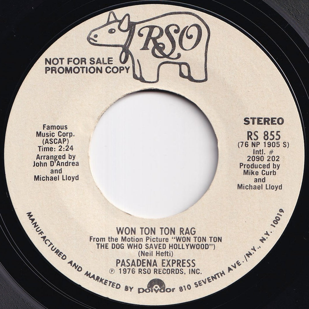 Pasadena Express - Won Ton Ton Rag (Stereo) / (Mono) (7 inch Record / Used)
