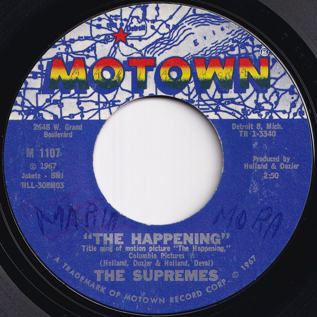 Supremes - The Happening / All I Know About You (7 inch Record / Used)
